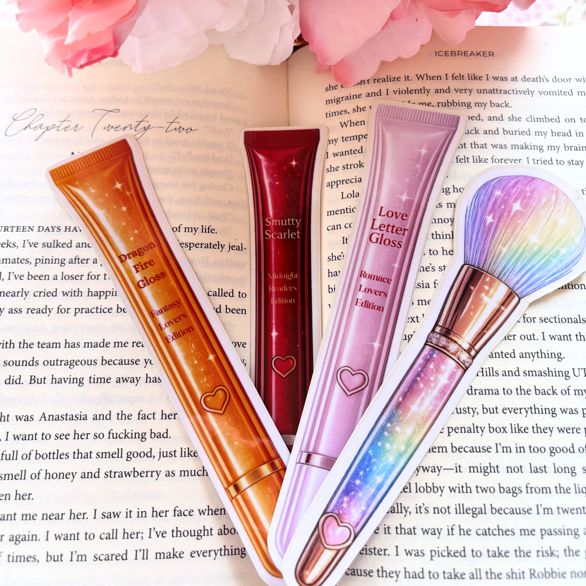 Lip Gloss Bookmarks