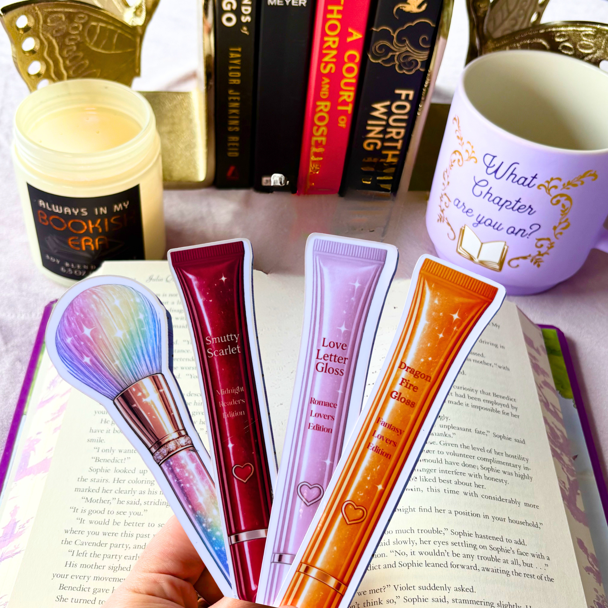Lip Gloss Bookmarks
