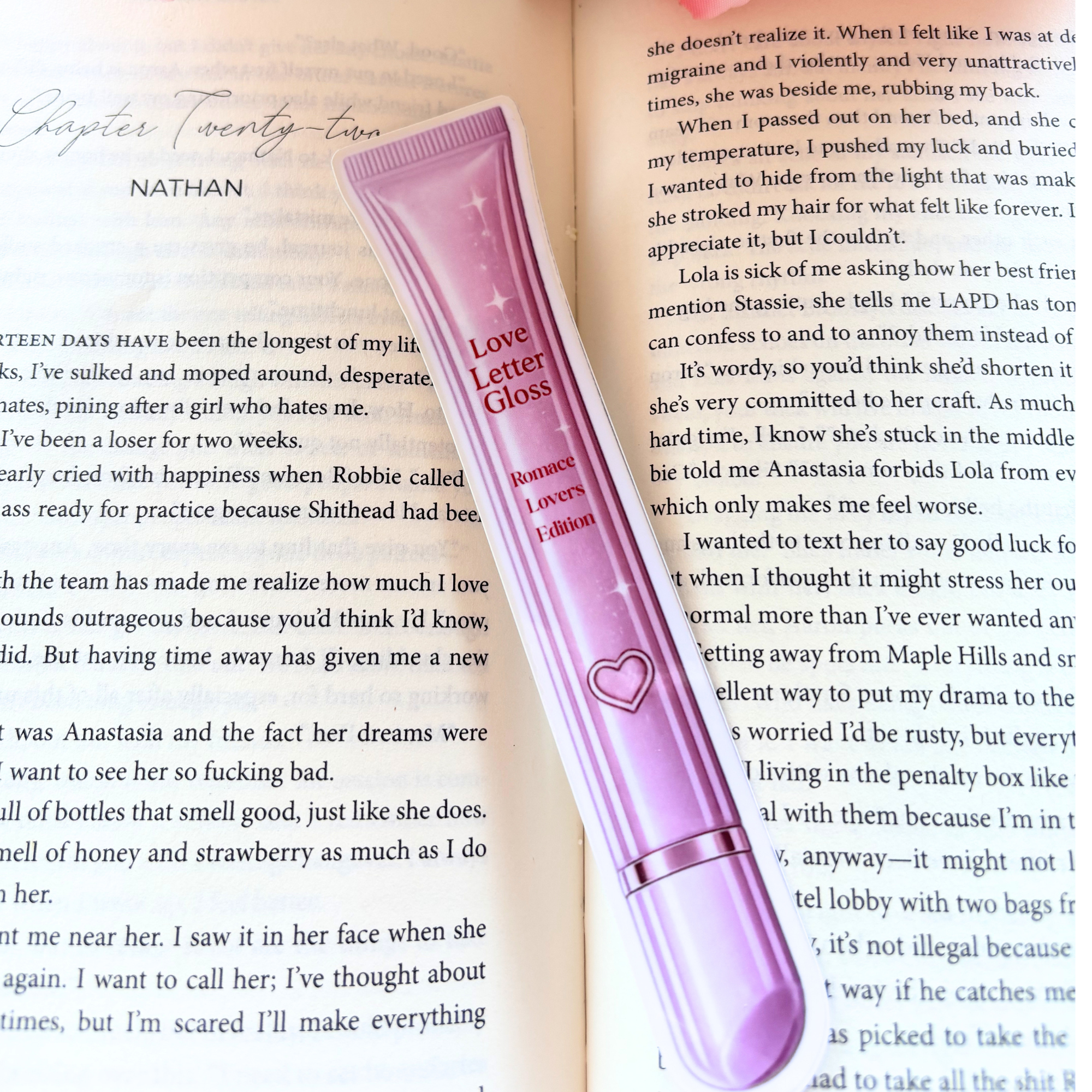 Lip Gloss Bookmarks