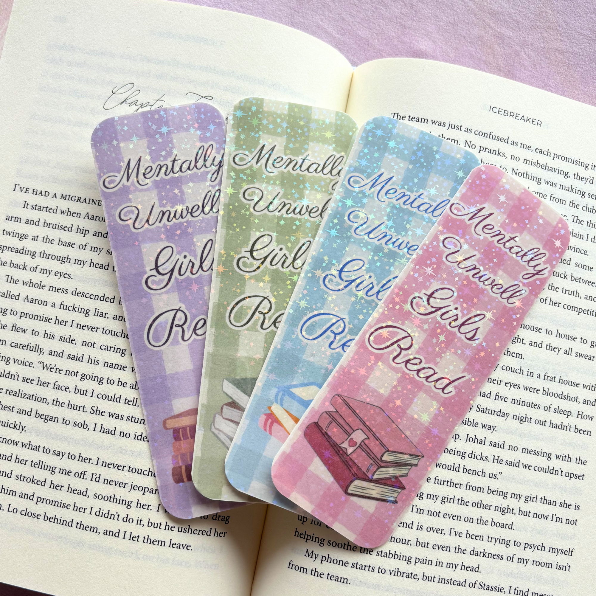 Mentally Unwell Girls Read Sparkle Bookmark