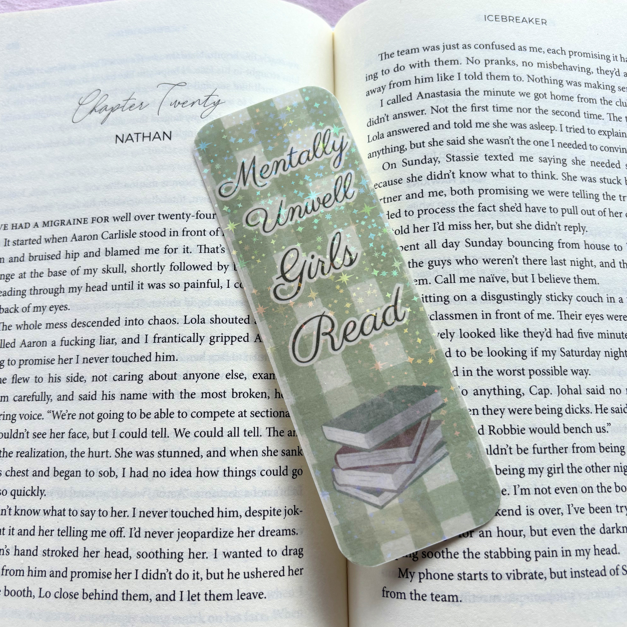 Mentally Unwell Girls Read Sparkle Bookmark