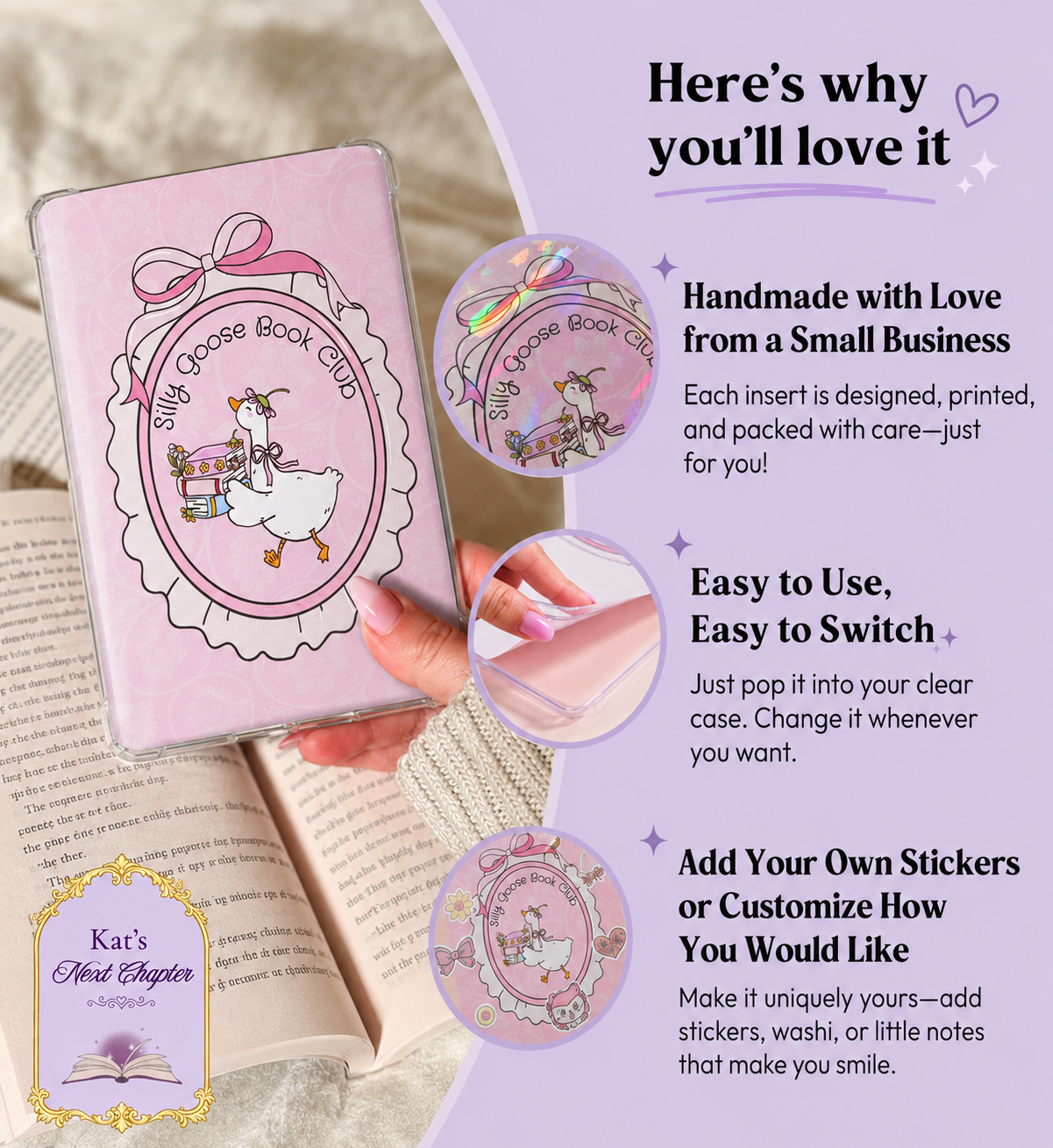 Silly Goose Book Club Kindle Insert